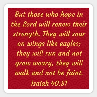 Bible Verse Isaiah 40:31 Magnet